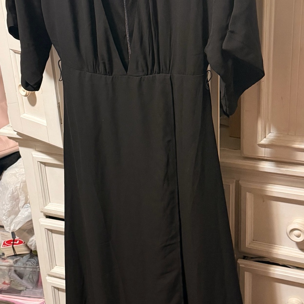 Chic Black Long Sleeve Dress